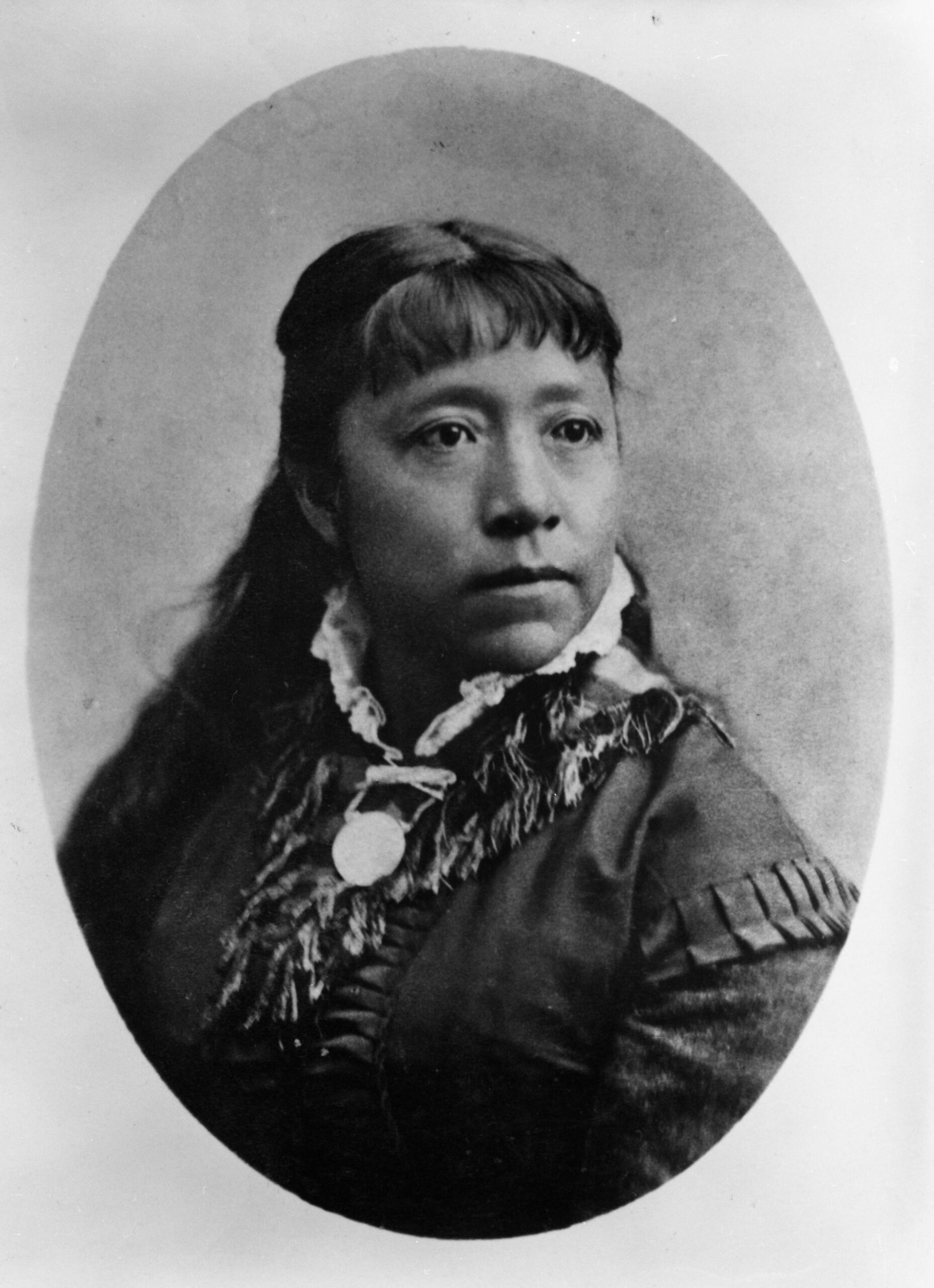 Portrait of Sarah Winnemucca in Native American Paiute dress