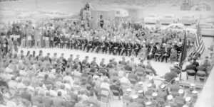 cornerstone ceremony for first UNLV building in 1957