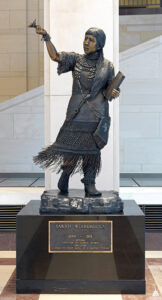 Bronze statue of Sarah Winnemucca in the U.S. Capitol in Washington D.C.