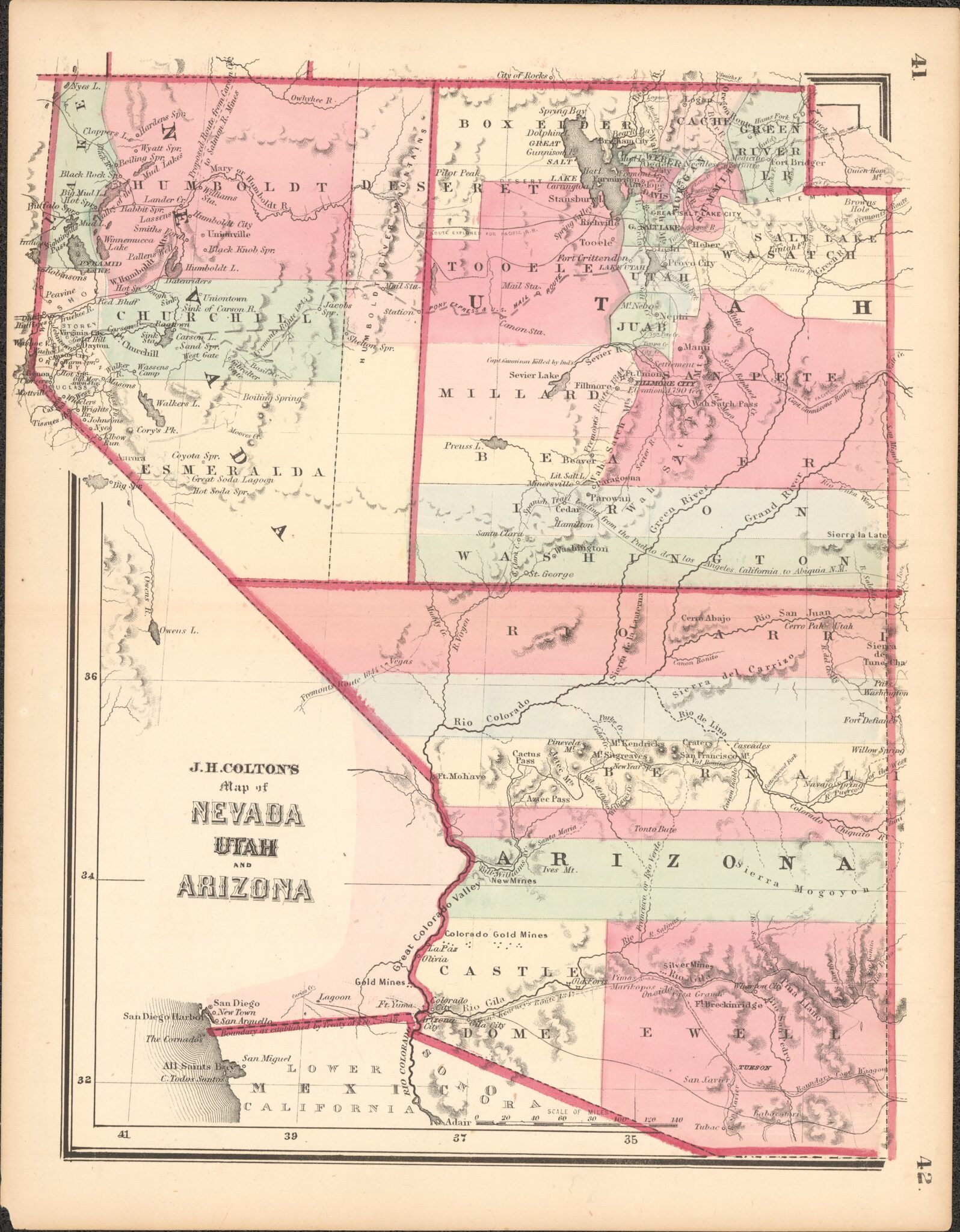 Mapping Nevada: Tracing Nevada’s Statehood Through Maps  Nevada State Museum  Las Vegas