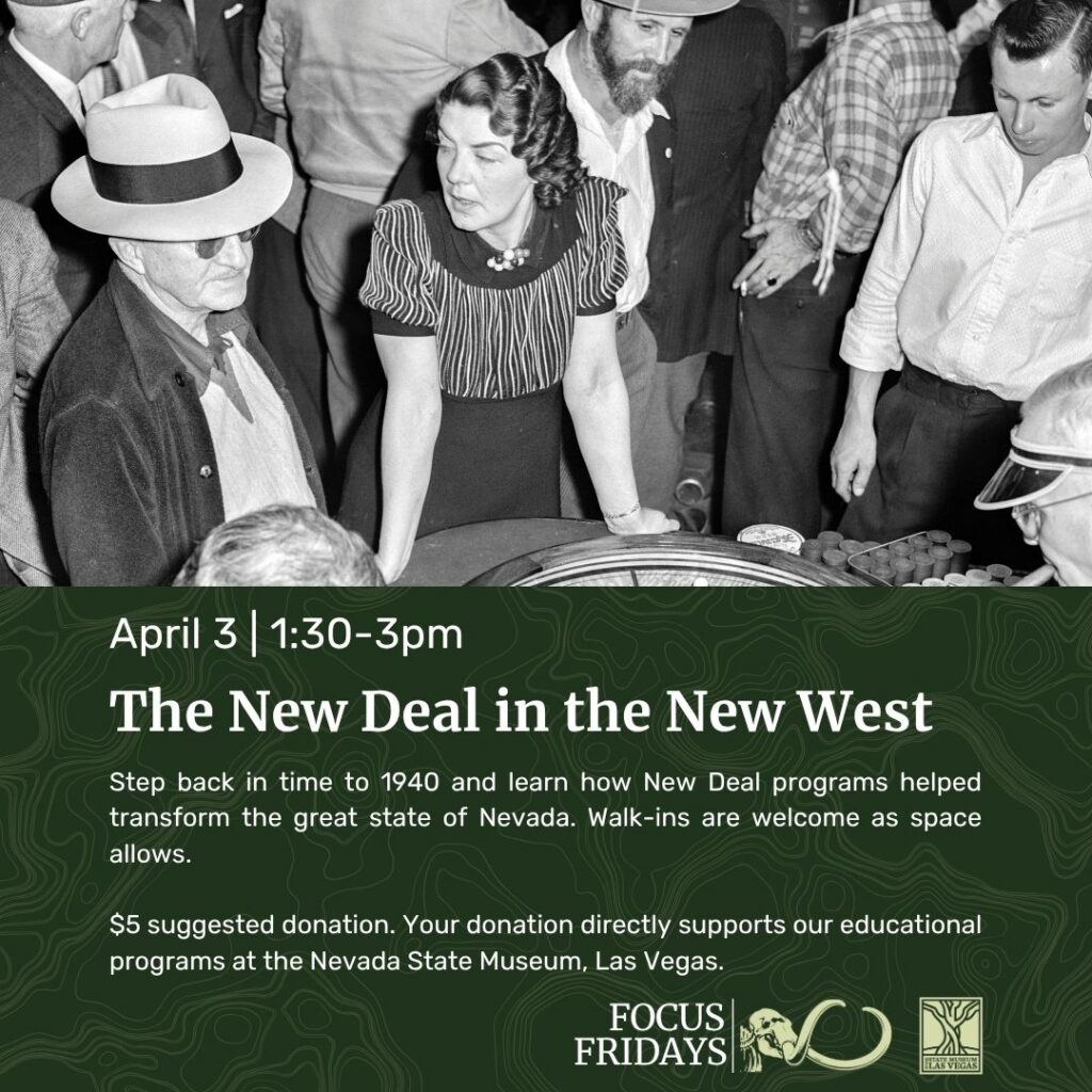 The New Deal in the New West April 3rd 1:30-3pm