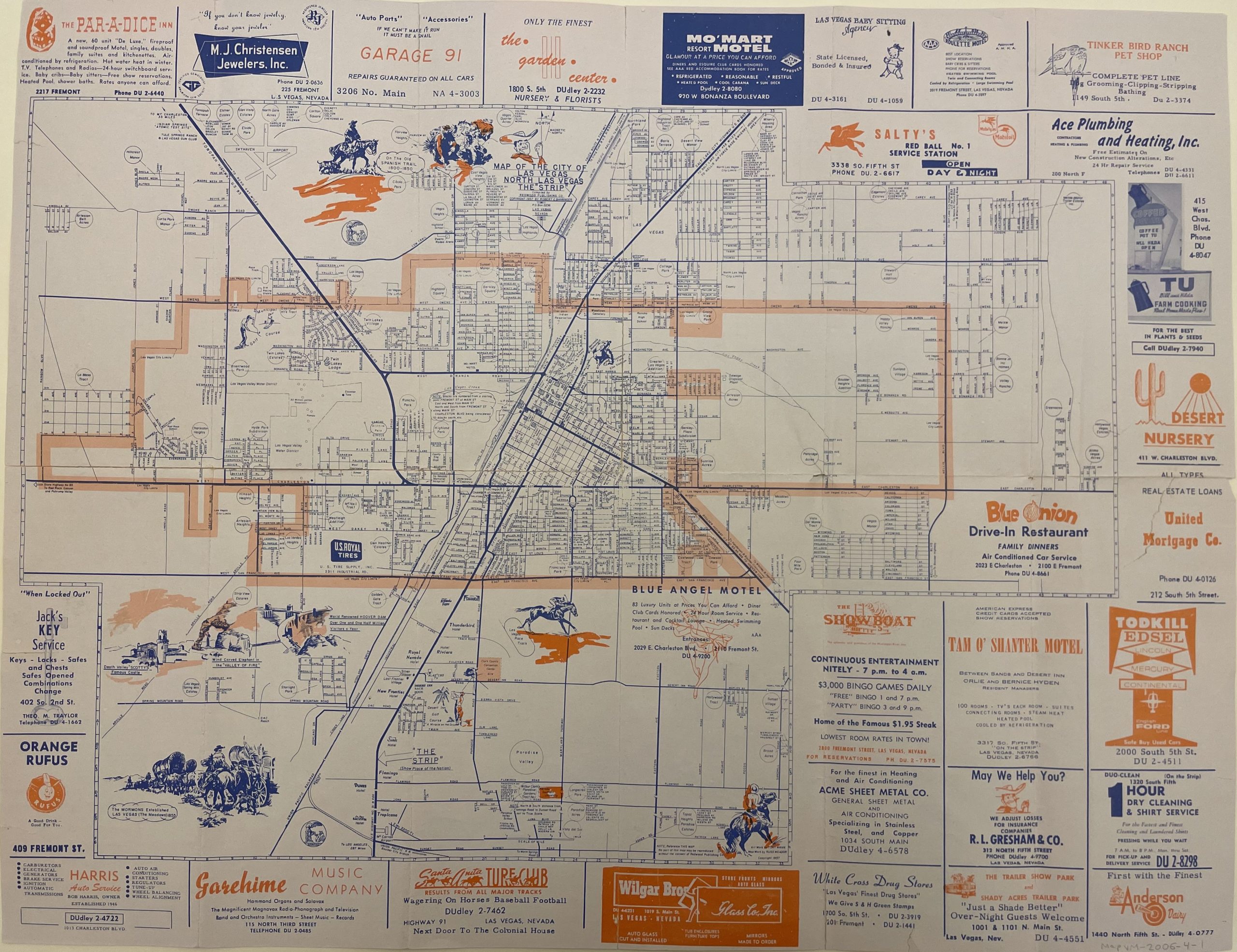 Las Vegas Strip map for streets, casinos, hotels on the Strip